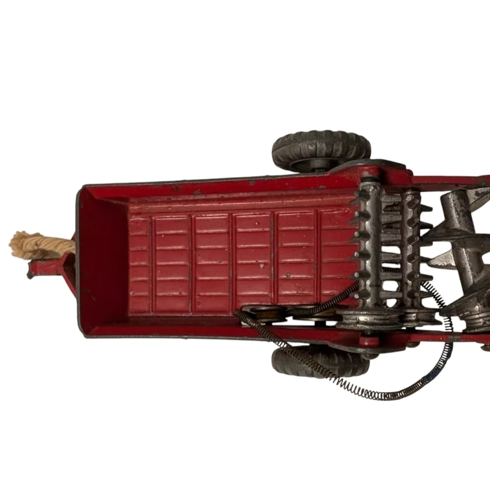 DINKY TOYS Vintage Manure Spreader Massey-Harris Diecast Miniature Matchbox Red